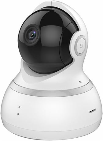YI Dome Caméra de Sécurité 1080p, PTZ 2.4G Wifi avec Streaming Gratuit