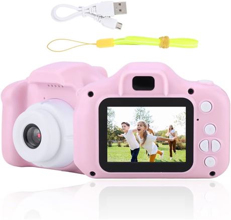 Caméra vidéo enfants 1080p écran IPS 2" + carte 32 Go