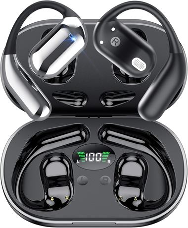 couteurs Bluetooth V6.1 avec crochets, 50 h, HiFi ENC micro, IP7 sport