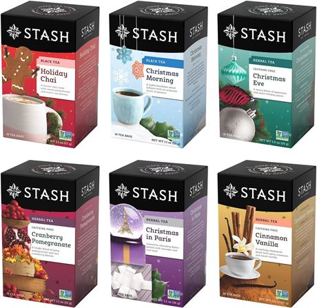 Stash Tea Holidays Are Here Variety Pack Sampler