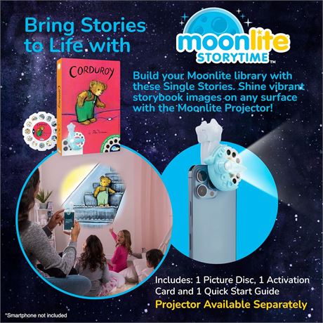 Moonlite Storytime Corduroy Disc - A Magical Read Together - Projector
