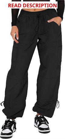 Pantalon Cargo Bellcoco Femme Large avec Poches