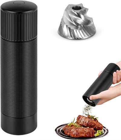 WhiteRhino Pepper Mill, 430 Stainless Blade, Manual, Adjustable Coarseness