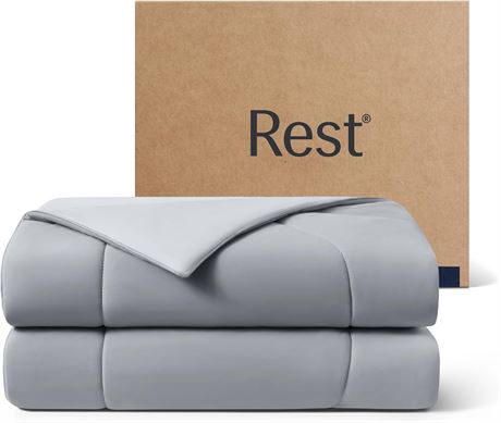 REST Evercool Cooling Comforter, King/Cali King, All Season Duvet, 106x90