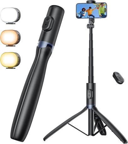 ANXRE NT99 Tr pied 172 cm avec lumi re; pour phone, appareil photo et GoPro