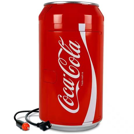 8-Can Portable Mini Fridge 5.4L AC/DC Red