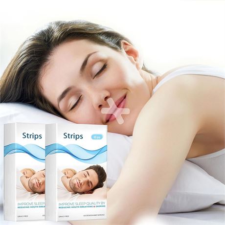 120 pcs bandes bouche anti-ronflement sommeil respiration nasale