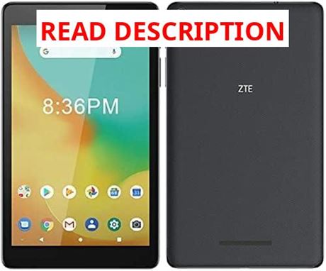 ZTE Grand X View 4 8' Tablet 4G LTE Android Wi Fi Unlocked 32GB 5MP Camera