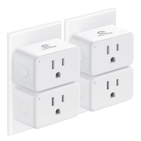 Prise connectée EIGHTREE 15A WiFi Alexa Google Home lot de 4