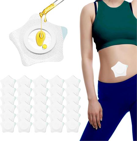 30 Castor Oil Packs, Organic Cotton Pads for Liver Detox and Belly Care