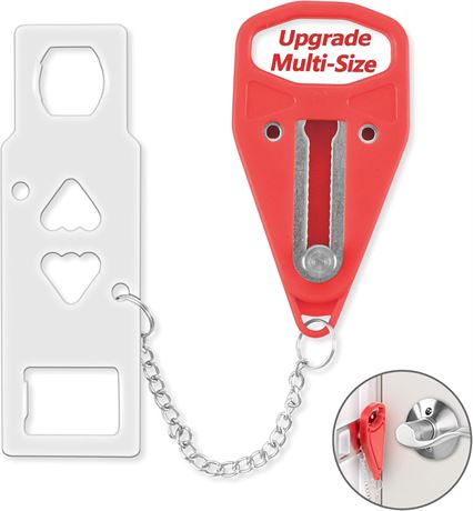 Portable Door Lock Travel Security Locker for Hotel Home Apartment Extra Safety
