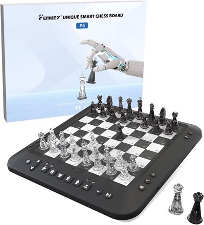 Electronic Chess Set with Smart Board for Beginners and Lovers