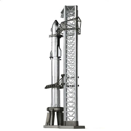 QIYUMOKE 1/400 Starship Model Kit for SpaceX with Mechazilla Stand