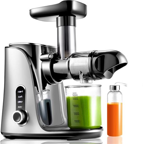 Extracteur de jus AMZCHEF presse-fruits légumes à froid - Gris