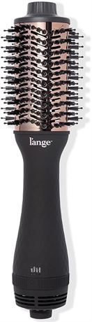 L'ANGE HAIR Le Volume 2-in-1 Titanium Brush Dryer, Oval Barrel 60mm, Black
