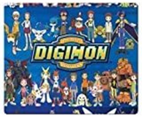 Mouse Pads 10x8inch, Cloth & Rubber, Black, Digimon Design