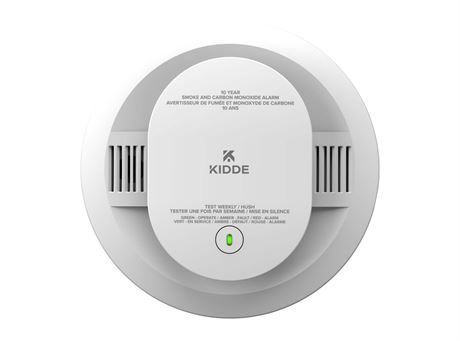 Kidde Worry-Free Talking Smoke & CO Alarm Combo with 10-Year Sealed Battery