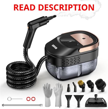 ODSD Steam Cleaner for Home & Car, 3-Level Adjustable, 15s Heatup 1.6L Tank