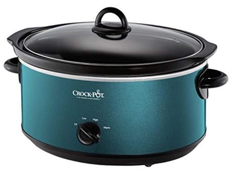 Mijoteuse Crock-Pot 7qt turquoise pierre amovible 3 réglages
