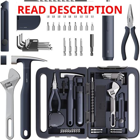 HOTO 40-Piece Tool Kit with Smart Electric Screwdriver (LED, 3 Torque)