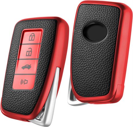ELOHEI Lexus Key Fob Cover, TPU Smart Remote Case for RX ES GS LS NX GX LX