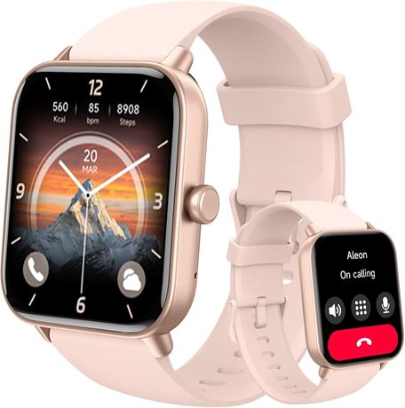 Smart Watch for Men & Women with Bluetooth Call, Alexa, HR/SpO2, Sleep