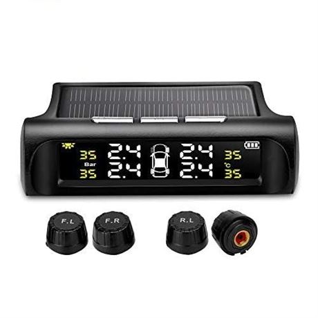 TPMS solaire sans fil 4 capteurs extérieurs affichage LCD