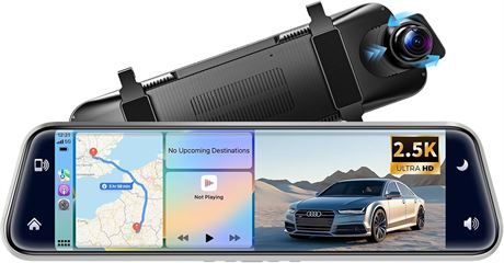 Rétroviseur Caméra 2.5K Mirror Dash Cam CarPlay Android Auto