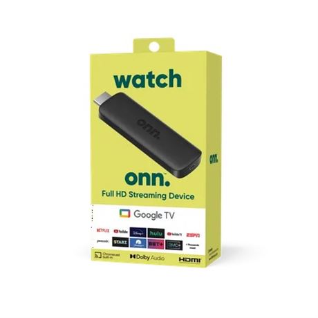 onn. Google TV Full HD Streaming Device (New, 2023)