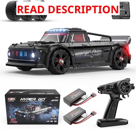 HYPER GO 14301 1/14 RTR Brushless RC Drift Car with Gyro, 38 mph, 4WD