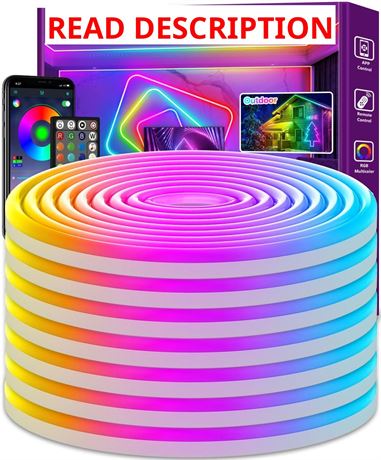 AILBTON 2 50FT LED Rope Lights with App/Remote, RGB Outdoor IP65 Waterproof