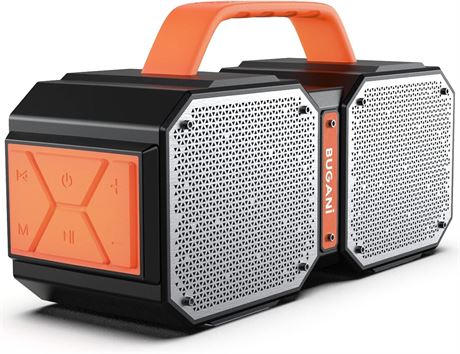BUGANI M83 Speaker, IPX6 Waterproof, BT 5.2, Dual Pairing, 24H Playtime