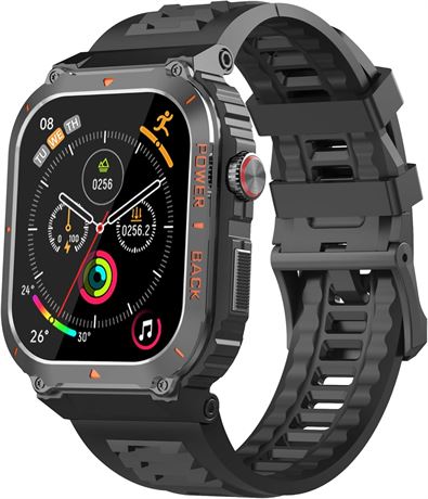 Military GPS Smart Watch for Men with Pressure/Altitude/Compass, SpO2/HR