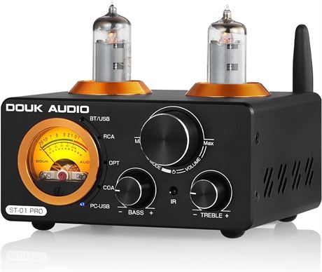Douk Audio ST-01 PRO 200W Bluetooth Vacuum Tube Amplifier 2-Channel