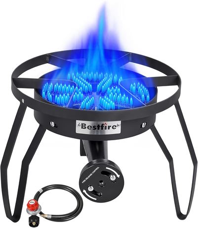 Réchaud camping propane Bestfire 16" 200000 BTU tuyau acier