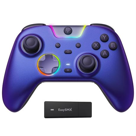 EasySMX X05Pro Wireless Controller for PC   Grip, Hall Joysticks, RGB