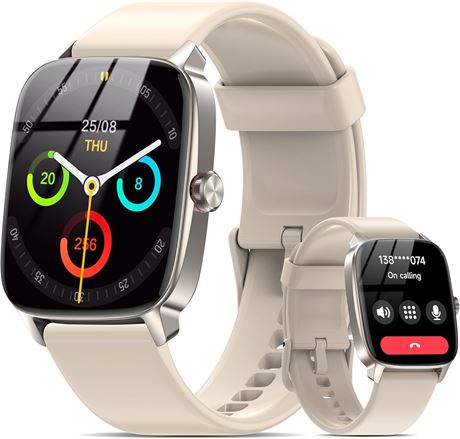 Montre connectée Bluetooth appels 1.85" étanche sport santé iOS/Android