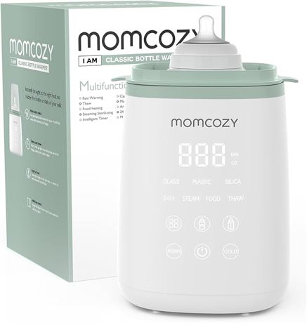 Momcozy Smart Baby Bottle Warmer & Sterilizer, Auto Shut-Off, Temp Control