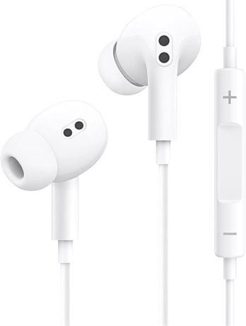 Wired Earbuds for iPhone with Mic & Volume, Noise Canceling