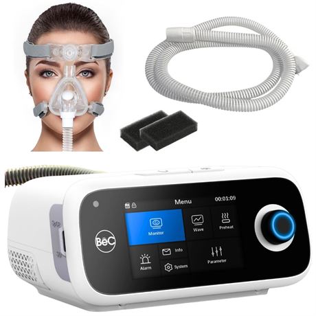 Machine CPAP BEC silencieuse APAP avec masque nasal tube chauffant WiFi