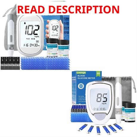 Upgraded All-in One Glucose Monitor Kit With Blood Sugar Monitor Kit