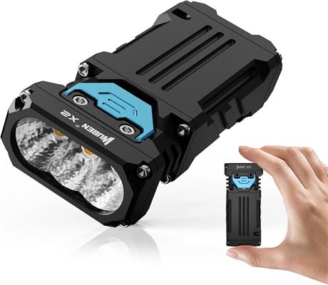 WUBEN X2 Rechargeable Flashlight 2500lm Pocket Tactical IP68 Black