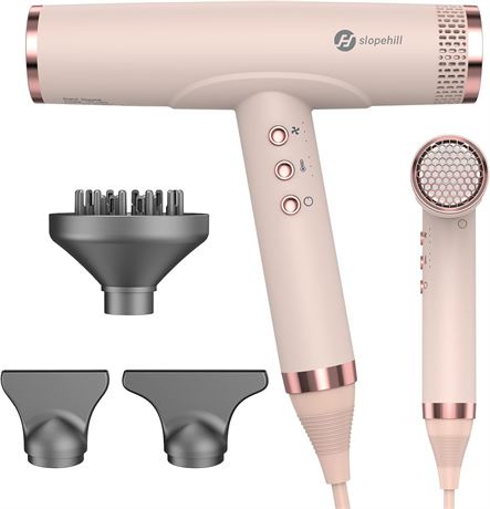 Slopehill Professional Ionic Hair Dryer with Brushless Motor, High-Speed
