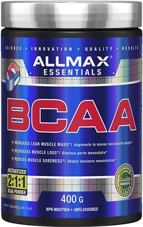 ALLMAX BCAA 2:1:1, Pharmaceutical Grade, 400g