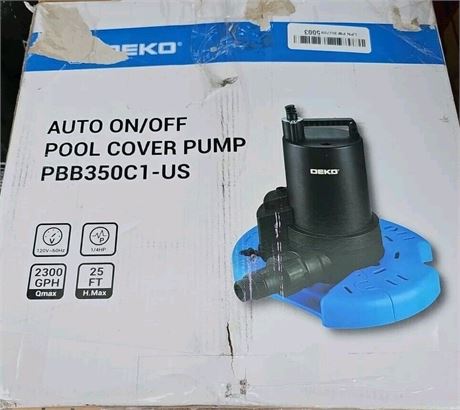 DEKOPRO pompe piscine submersible 1/4 HP 3000 GPH