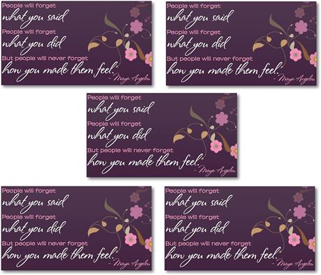Magnets Citation Maya Angelou, Set de 5, Inspiration, Motivation