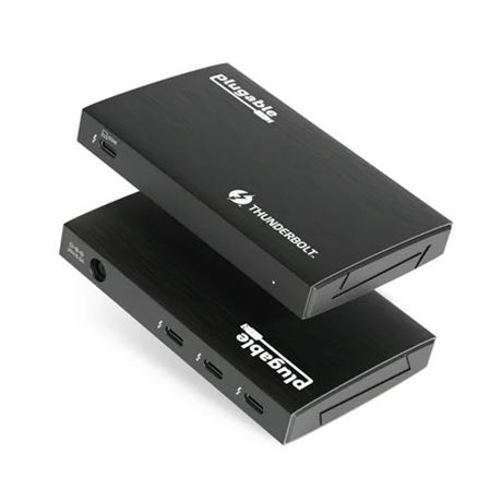 Plugable Thunderbolt 4 Hub with 4 Ports and USB-C to 4K HDMI Adapter