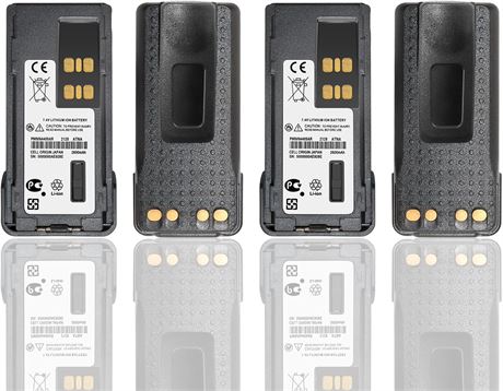 (4PCS) Motorola PMNN4493A Battery Replacement for XPR 3500/3500e/3300/3300e