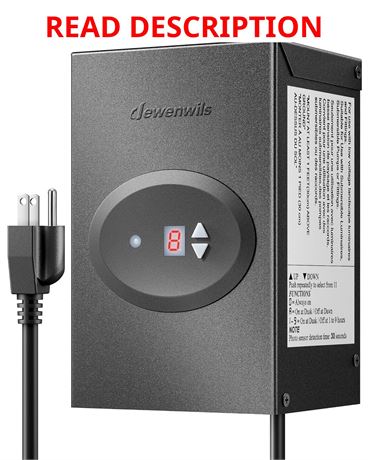 DEWENWILS 120W Low-Voltage Transformer with Timer & Photocell, 120V to 12V, ETL