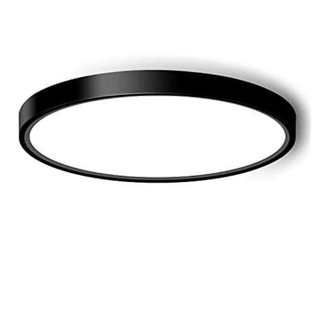 Lumière Plafond LED Flush Mount Moderne 9" 18W, 5000K